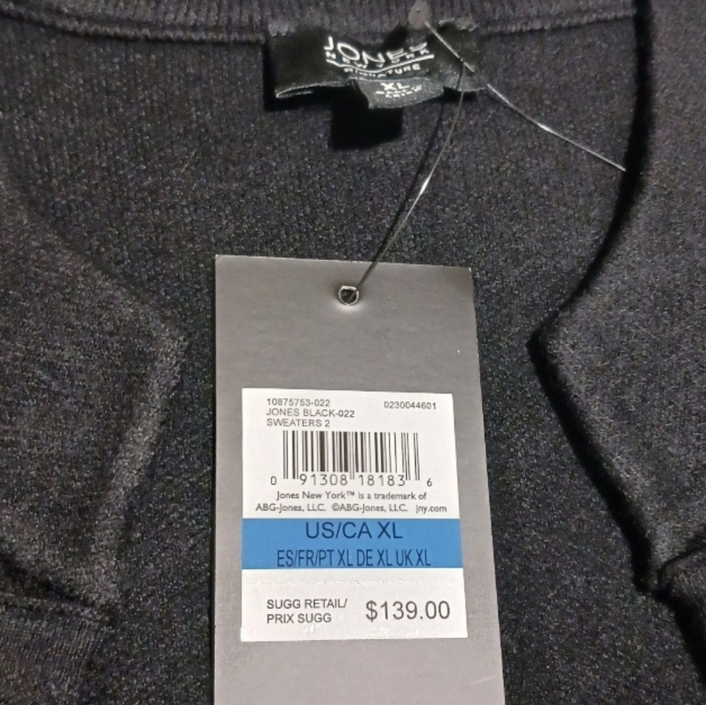 Jones New York Military Band Cardigan Topper Jacket - Picture 7 of 8